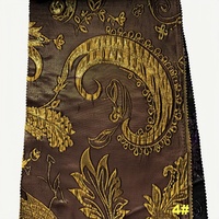 Tissu Jacquard Brocart Double Face 149 g/m² en Polyester Métallisé, Texture Personnalisée pour Jupe et Costume