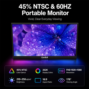 Moniteur portable 15,6 <span class=keywords><strong>pouces</strong></span> FHD 1080P IPS, double port Type-C, <span class=keywords><strong>prix</strong></span> usine, pour ordinateur portable, téléphone, <span class=keywords><strong>Mac</strong></span>, jeux, moniteur externe professionnel - Product Image 2