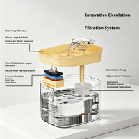 Bol en plastique pour chiens/chats avec distributeur automatique d'eau et de nourriture intégré, bassin anti-fuite pour usage intérieur/extérieur