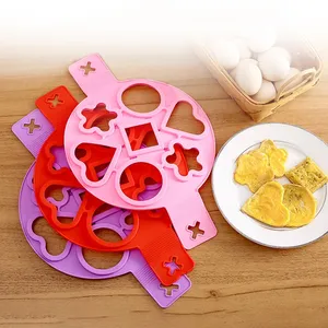 Moule à crêpes en silicone, formes multiples, 7 trous, antiadhésif, pour œufs frits, ustensiles de cuisine pour la famille - Product Image 2