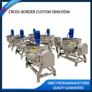 Marmite de cuisson inclinable grande capacité avec mélangeur, double enveloppe pour soupes, sauces et confiseries - Product Image 6