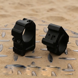 วงแหวนยึดกล้องเล็ง ACUMETA Bastion Aluminum Tactical สำหรับท่อขนาด 30 มม. ความสูง 1.25 นิ้ว สำหรับอุปกรณ์เล็งกลางแจ้ง (สีดำ) - Product Image 2