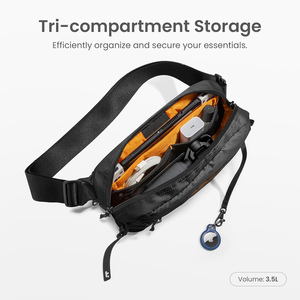 Ligero Casual Sling Crossbody Chest Shoulder Pack con bloqueo RFID para hombres y mujeres Bolsa de mensajero para hombres - Product Image 3