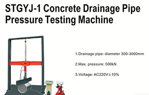 Máquina de Teste de Pressão para Tubos de Drenagem de Concreto Hidráulica YF 220V 1 Ano de Garantia 500KN Pressão Máxima - Product Image 3