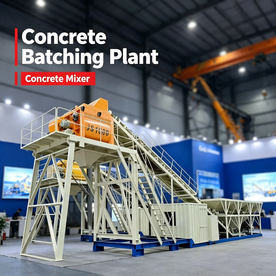 Concrete Mixing Batching Plant Mobile Concrete Batching and Mixing ...