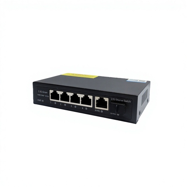 5 Port 2.5G Ethernet RJ45 Network Switch with 1 X 10G SFP Uplink Stackable & QoS Plug and Play for IP Camera/WiFi AP-in Stock