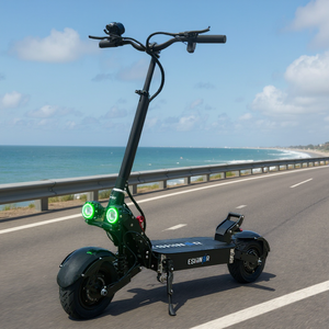 Trottinette électrique Geofought M7 11 pouces avec contrôleur LIVIAE, pliable, 6000W, 60V, 30AH, 40AH, autonomie 120KM, double moteur, pneus tout-terrain - Product Image 1