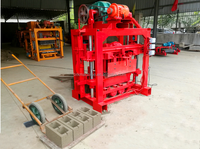 Machine de fabrication manuelle de blocs creux solides QT4-40 Alibaba Golden Fournisseur Machine de fabrication de blocs de béton et de briques en ciment à moteur diesel