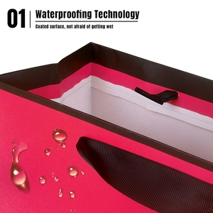 Bán Buôn Màu Đen Matte Món Quà Sang Trọng Túi Giấy Biểu Tượng Tùy Chỉnh Cho Quần Áo Thủ Công Mỹ Nghệ Giày Vớ Đóng Gói Dập Nổi Màn Hình In Ấn - Product Image 5