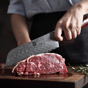6 PCS Super <strong>Sharp</strong> 67 Layers Damascus Steel Kitchen Chef <strong>Knife</strong> <strong>Set</strong> With Rosewood Handle - Product Image 4