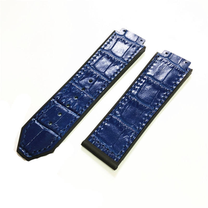 Bracelets de montre hybrides en cuir FKM respirant de qualité supérieure, remplacement personnalisé 23x16x20mm pour montres automatiques - Product Image 4