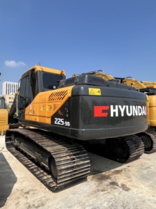 Excavadora de cadenas Hanix 225-9S amarilla, equipo de construcción hidráulico - Product Image 4