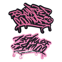 Patchs tissés à la mode avec logo personnalisé en gros patchs de vêtements personnalisés à repasser