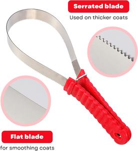 Horshi Heavy-Duty Shedding <span class=keywords><strong>Blade</strong></span> Paardenborstel Schraper Roestvrijstalen <span class=keywords><strong>Curry</strong></span> Kam Schuur Voor Honden (Één Lus) - Product Image 6