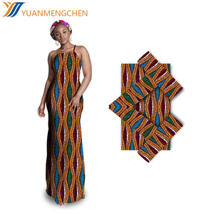 Tissu africain traditionnel nigérian en coton 100% tissé, écologique, de poids moyen, pagne africain, batik, tissu en <span class=keywords><strong>cire</strong></span> Ankara pour robe - Product Image 2