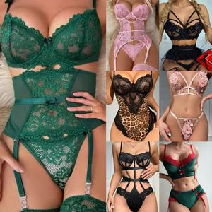 Großhandel 2 Stück Dessous Set Spitze Sexy Erotic Vendors Unterwäsche Höschen Frauen Sexy Dessous Sexy Femme Stock Kleidung - Product Image 5
