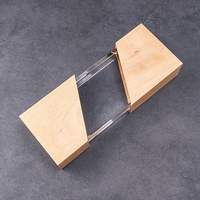 Vente en gros de plaque de trophée en bois cristal k9 avec logo gravé personnalisé pop le plus récent