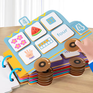 Libros de imágenes educativas para niños, <span class=keywords><strong>libro</strong></span> de pasta inmersiva para aprendizaje temprano, rompecabezas, Matemáticas cognitivas, iluminación, <span class=keywords><strong>libro</strong></span> silencioso - Product Image 4