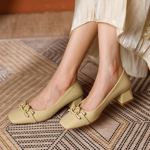 Zapatos de Tacón Bajo de Lujo para Mujer, Sandalias de Tacón para Chicas, Zapatos de Vestir para Damas, Zapatos de Tacón para Oficina, Boda, <span class=keywords><strong>Bar</strong></span>, Baile - Product Image 4