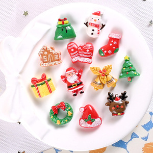 CHENXI Adorno de Resina Plano con Diseño de Alce Navideño 3D para Manualidades de Arcilla y Slime para Niños - Product Image 2