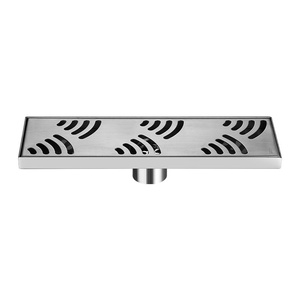 OEM 304 Stainless Steel Thickened Rectangular Long Strip Floor <b>Drain</b> High Capacity Deodorizing Filter for <b>Bathroom</b> Accessories - Product Image 5