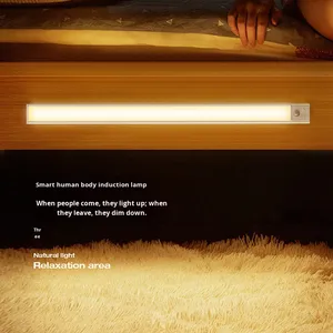 运动感应 <span class=keywords><strong>LED</strong></span> 灯带 可调光 超亮 USB 可充电 无线粘贴式夜灯 适用于楼梯、台阶、衣柜 - Product Image 2