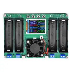 เครื่องตรวจจับพลังงานแบบดิจิตอลสำหรับแบตเตอรี่ลิเธียม mAh MWh จอแสดงผล LCD 18650เครื่องทดสอบแบตเตอรี่ Type-C