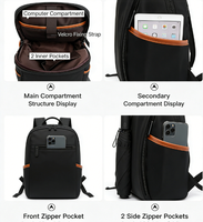 Article cadeau élégant pour des cadeaux d'hiver romantiques, sac à dos pour ordinateur portable personnalisé, grande capacité, imperméable, compartiment portable