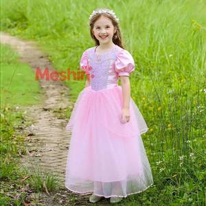 Nouvelle Robe de Princesse Rose Élégante MS 2025 pour Fête d'Anniversaire, Costume Enfant, Robes Moelleuses pour Petites Filles - Product Image 1