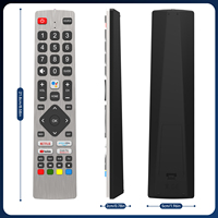 SHWRMC0133 Control remoto IR compatible con Sharp TV, SHW/RMC/0133 Remote con botones Prime Video Google Play Netflix YouTube