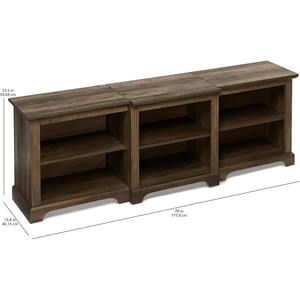 Mobile TV Rustico in Rovere per Soggiorno, Consolle Porta TV con Spazio di Archiviazione, Centro Intrattenimento - Product Image 5