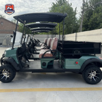Voiturette de golf électrique 2 places 72V, chariot de golf utilitaire, buggy électrique avec benne de chargement et bac de rangement
