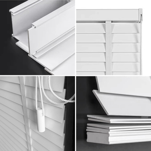 Persianas <span class=keywords><strong>de</strong></span> madera <span class=keywords><strong>de</strong></span> imitación con cable blanco con sistema <span class=keywords><strong>de</strong></span> control <span class=keywords><strong>de</strong></span> cable Cuatro en Uno Persianas <span class=keywords><strong>de</strong></span> madera impermeables <span class=keywords><strong>de</strong></span> aspecto vintage <span class=keywords><strong>de</strong></span> 50mm para dormitorio - Product Image 6