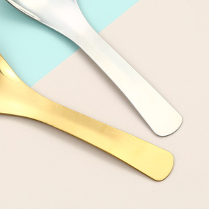 Cuillère à fond plat en acier inoxydable 304, cuillère épaisse pour enfants/soupe/dessert, cuillère ronde pour la maison - Product Image 4