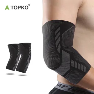 TOPKO Stocked High Quality Breathable Knitted Sports Calf Support Brace Sports Soccer Elastic Calf Support Brace