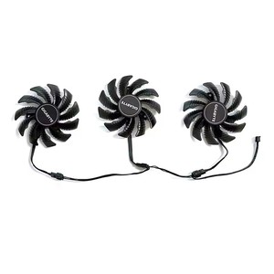 Remplacement de ventilateur refroidisseur Radeon RX5700 pour <span class=keywords><strong>Gigabyte</strong></span> <span class=keywords><strong>RX</strong></span> 5500 5600 <span class=keywords><strong>5700</strong></span> <span class=keywords><strong>XT</strong></span> refroidissement de carte vidéo graphique PLD08010S12HH - Product Image 2