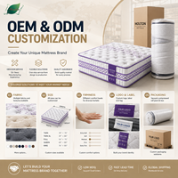 Hotel-Gel-Memory-Foam-Matratze Reaktionsschneller Gelschaum Druckentlastung Kommerzielle Qualität Komprimierte Rollverpackung King Queen Full Size