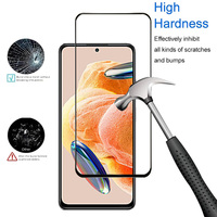 Film protecteur incassable pour téléphone portable Écran tactile en verre trempé sérigraphié 9h pour Redmi Note 12 Protector