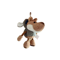 Peluche loup mignonne, pendentif pour sac à dos, porte-clés, cadeau pour couple et enfants, cadeau de fêtes