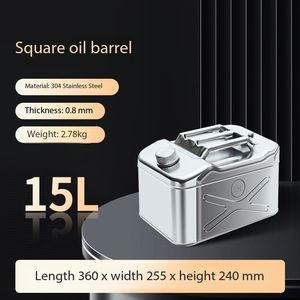 5L-60L แผ่นเหล็กรีดเย็นสไตล์อเมริกันเจอร์รี่กระป๋องเชื้อเพลิงกระป๋องน้ำมันเบนซิน - Product Image 3