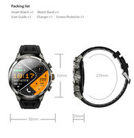Montre connectée Amoled 2026 H19 avec carte SIM, appel vidéo HD, fréquence cardiaque, écran 1,95 pouce, caméra rotative, 1990 mA, montre connectée 4G