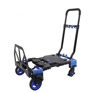 Chariot à main pliable à 4 roues, chariot à plateforme, chariot à main facile à transporter, chariot à roulettes personnalisable OEM pour le transport d'outils - Product Image 3