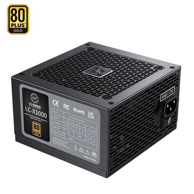 LOVINGCOOL PC Case High Power 1000W High Quality 80 Plus Gold Certified Power Supplies Full Modular Comput ATX Power Supply