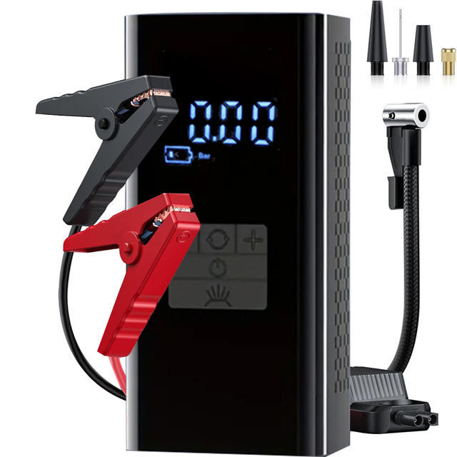 Portable 12v Super Capacitor Jump Starter With Air Compressor Car Starter