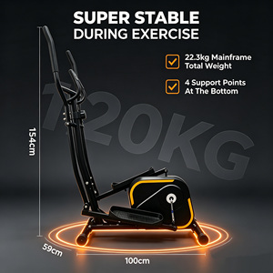 Vente en gros de machine <span class=keywords><strong>elliptique</strong></span> de cardio-training magnétique avec écran LCD, capacité de charge de 110 kg - Product Image 5