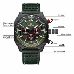 นาฬิกา NAVIFORCE รุ่น 8057 สำหรับผู้ชาย นาฬิกาสปอร์ตกันน้ำ ควอตซ์ จับเวลา โครโนกราฟ ของขวัญสำหรับผู้ชาย ปี 2024 - Product Image 2