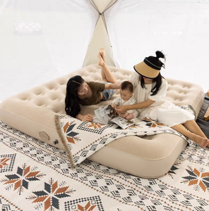 Matelas de camping Brevax BY-CQD055, lit gonflable avec pompe intégrée, design moderne, équipement de couchage en plein air - Product Image 1
