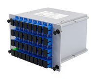 Divisor Óptico PLC GPON FTTH de 1x16 con Inserción de Tarjeta Wirenet Tipo LGX FC