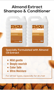 Bingo Factory Sulfate Paraben Free Pure Organic Almond Oil Champú para el cabello Anti Split Ends Acondicionador para el cabello - Product Image 4