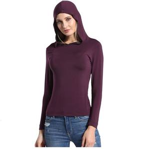 เสื้อยืดมีฮู้ดแขนยาวสำหรับผู้หญิง,เสื้อยืดมีฮู้ดแขนยาวผื่นคันเนื้อนิ่มบางสำหรับผู้หญิงเสื้อยืดมีฮู้ดขนาดใหญ่พิเศษ2022 - Product Image 5